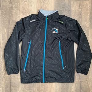 San Jose Sharks Reebok Jacket Size Medium Vintage